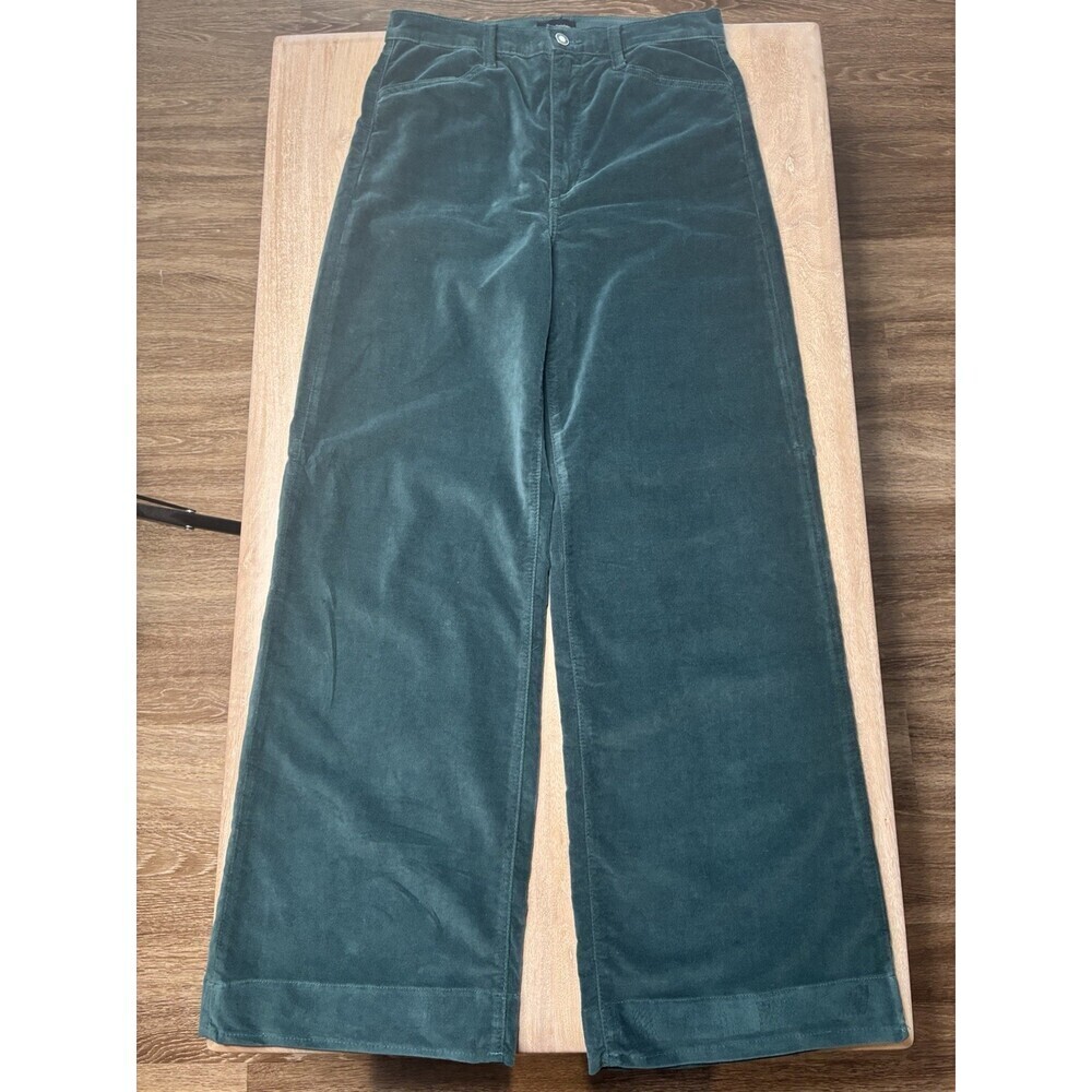 Favorite Daughter The Mischa Wide Leg Velveteen Pants in Hayward Green Size 30 - Picture 3 of 14